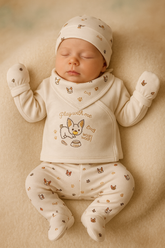 Pack naissance woof woof unisexe 5 pcs coton bio